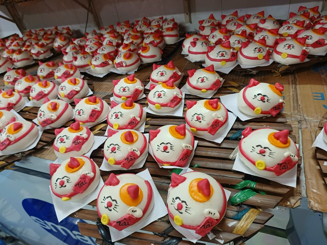 bánh bao cúng tết