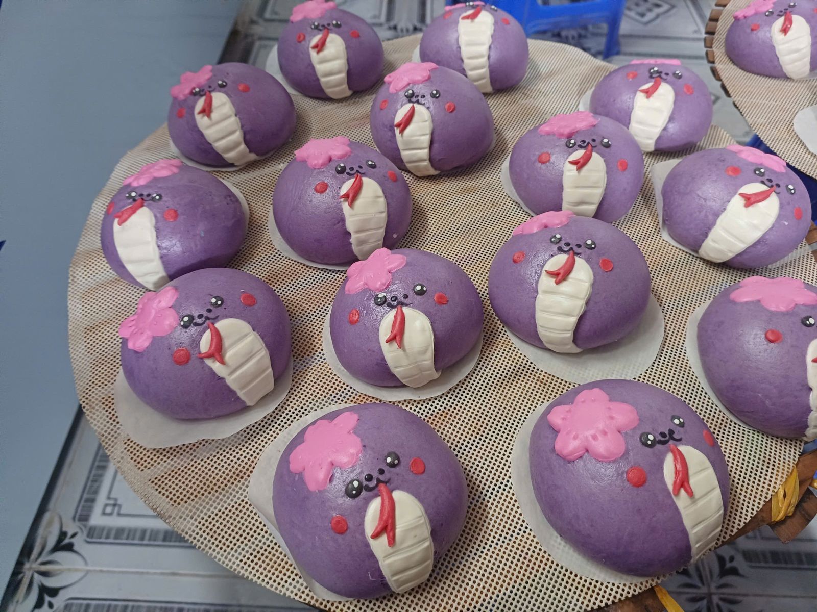 bánh bao mâm cúng