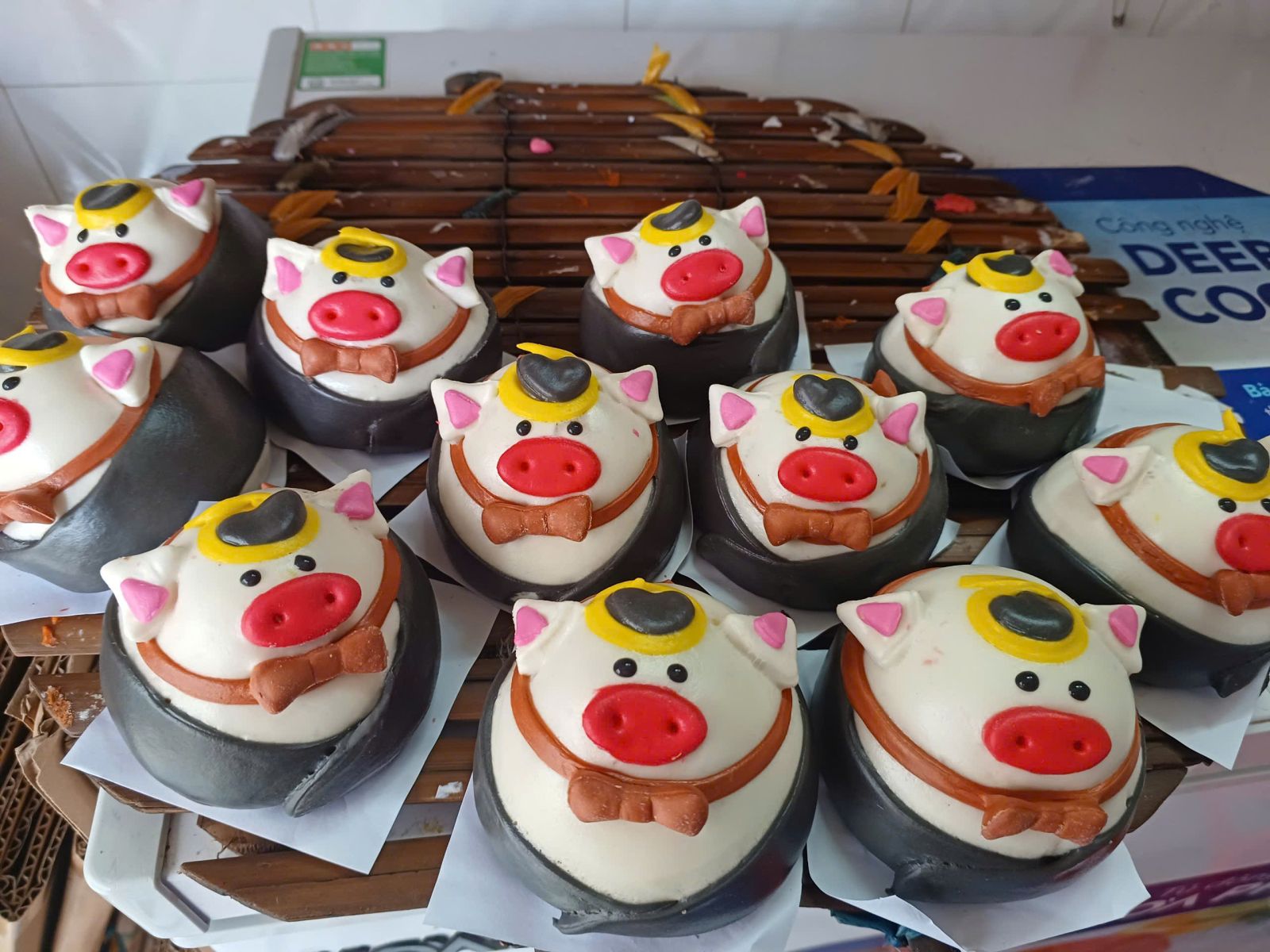 bánh bao tạo hình thú