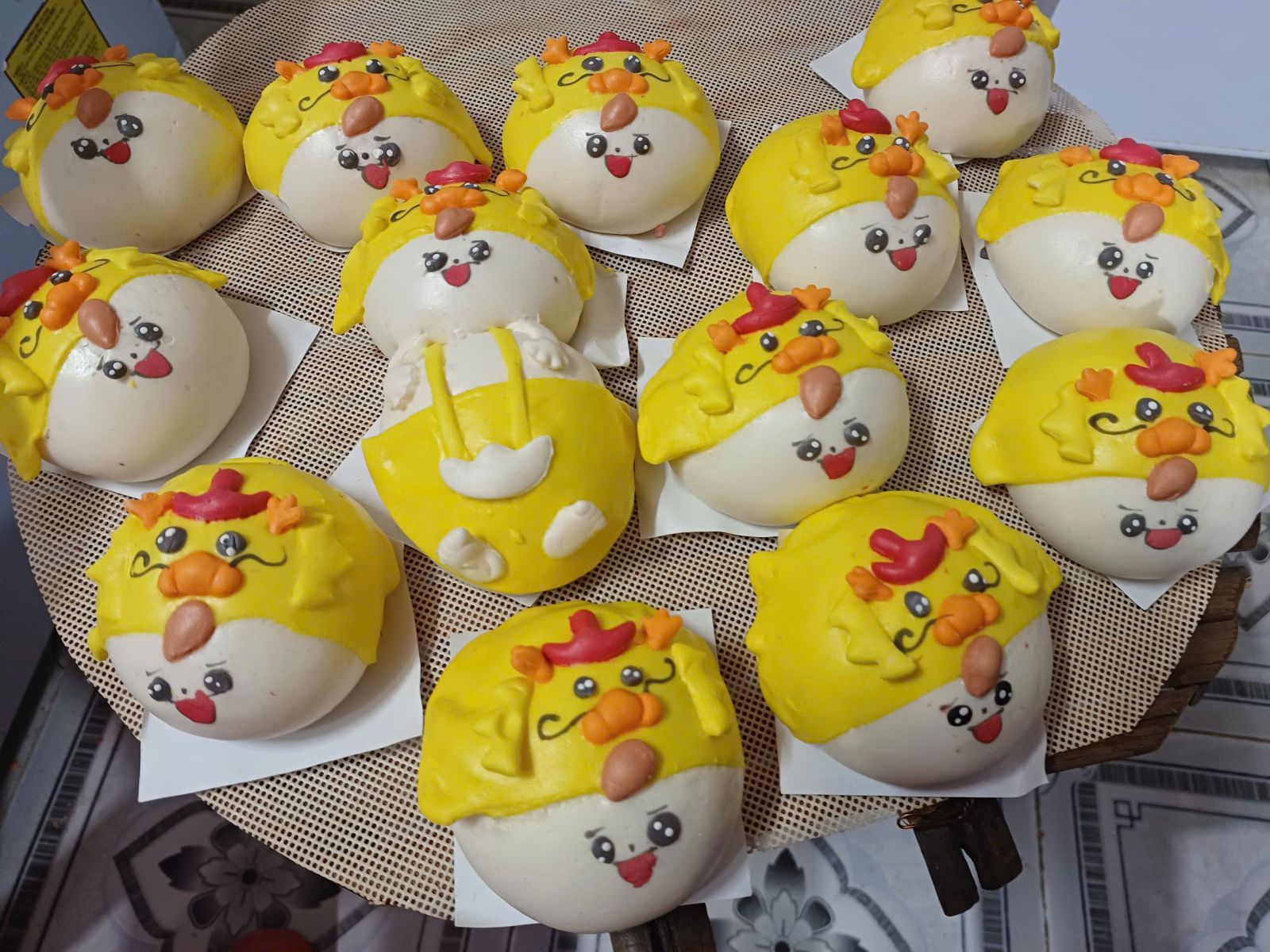 Bánh bao thôi nôi - đầy tháng cho bé Rồng