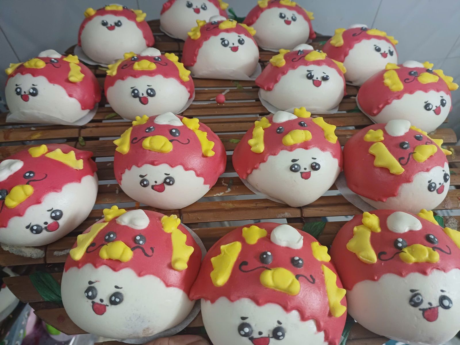 Bánh bao thôi nôi - đầy tháng cho bé Rồng